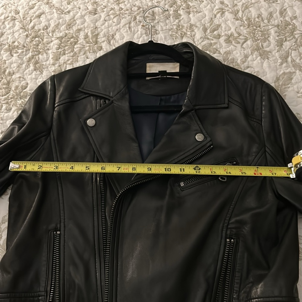 Black Leather Jacket Size Extra Small - image 8
